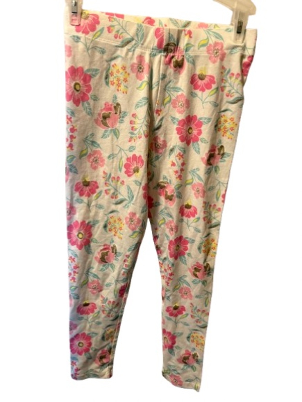 Cynthia Rowley Floral Cotton‑Blend Leggings – White Multicolor Print